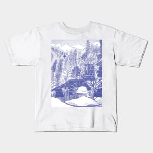 Alpine in Cyan Blue  Section Kids T-Shirt